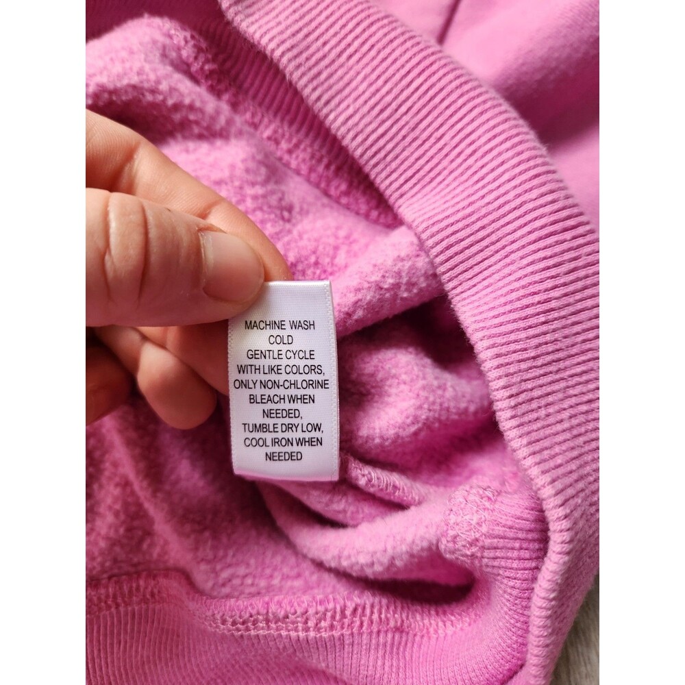 Pacsun Purple Cropped Zip Up Hoodie Drop Shoulder Fleece Sweatshirt Sz M GUC - Picture 5 of 8